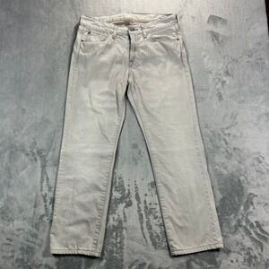 7 For All Mankind Slimmy Mens Jeans 32x26 Gray 100% Cotton Slim Fit‎ Denim